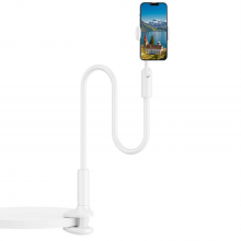 Гнучкий тримач для телефону з прищіпкою VHG IVY IV 100 см Cell Phone Stand, White Гнучкий тримач для телефону з прищіпкою VHG IVY IV 100 см Cell Phone Stand, White