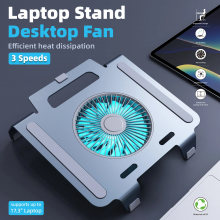 Підставка для ноутбука VHG P71С з 3-ма швидкостями та підсвіткою Laptop Stand Dr.Gray