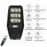 Светодиодный уличный светильник VHG SS-18652 100W с солнечной батареей, датчиком движения и пультом ДУ Black