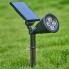 Светодиодный грунтовый светильник VHG V-10B 4 LED на солнечной батарее 3.7V Black
