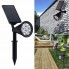 Светодиодный грунтовый светильник VHG V-10B 4 LED на солнечной батарее 3.7V Black