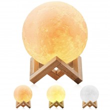 Настольный светильник-ночник Луна VHG Magic 3D Moon Light 14 см с сенсорным управлением