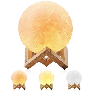 Настольный светильник-ночник Луна VHG Magic 3D Moon Light 14 см с сенсорным управлением