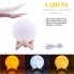 Настольный светильник-ночник Луна VinHomeGoods Magic 3D Moon Light micro USB 18 см с управлением от вибрации