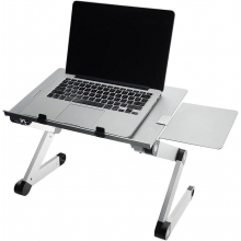 Портативний столик VHG S73 з охолодженням для ноутбука Laptop Table, Silver Портативний столик VHG S73 з охолодженням для ноутбука Laptop Table, Silver