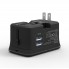 Переходник сетевой для путешествий с беспроводной зарядкой VHG SL-310W на EU, 2xUSB, 1xMicro USB, 6A Black (SL-309BT)