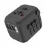 Переходник сетевой для путешествий VHG SL-309BT на EU, 3xUSB, 1xUSB TYPE-C, 6A Black (SL-309BT)