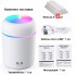 Ультразвуковий зволожувач повітря з підсвіткою VHG DQ-107 USB Colorful Humidifier 300 мл White