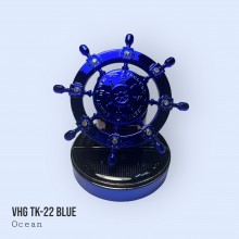 Ароматизатор для автомобіля VHG TK-22 Штурвал на сонячній батареї, Blue Ароматизатор для автомобіля VHG TK-22 Штурвал на сонячній батареї, Blue