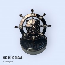 Ароматизатор для автомобіля VHG TK-22 Штурвал на сонячній батареї, Brown Ароматизатор для автомобіля VHG TK-22 Штурвал на сонячній батареї, Brown