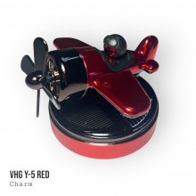 Ароматизатор салону автомобіля VHG Y-5 Airplane на сонячній батареї, Red