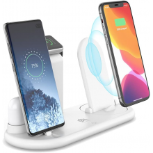 Беспроводная зарядка 7 в 1 VHG B11-1 Wireless 15W, White Беспроводная зарядка 7 в 1 VHG B11-1 Wireless 15W, White