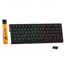Бездротова магнітна клавіатура Attack Shark X68PRO HE Black, Bluetooth / 2.4GHz Wireless / Type-C (Tri-mode) Бездротова магнітна клавіатура Attack Shark X68PRO HE Black, Bluetooth / 2.4GHz Wireless / Type-C (Tri-mode)