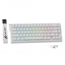 Бездротова магнітна клавіатура Attack Shark X68PRO HE White, Bluetooth / 2.4GHz Wireless / Type-C (Tri-mode) Бездротова магнітна клавіатура Attack Shark X68PRO HE White, Bluetooth / 2.4GHz Wireless / Type-C (Tri-mode)