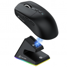 Бездротова акумуляторна миша, Attack Shark X6, PixArt PAW3395, 26000DPI Black, WIRED+2.4G+BT5.2 Бездротова акумуляторна миша, Attack Shark X6, PixArt PAW3395, 26000DPI Black, WIRED+2.4G+BT5.2