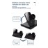 Беспроводная зарядка Qi 4 в 1 VHG IN-WC-257 Wireless 15W I Док-станция для iPhone + iWatch + Airpods + Pencil Black