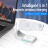Беспроводная зарядка Qi 4 в 1 VHG LFX-178 Wireless 15W I Док-станция для iPhone + iWatch + Airpods White