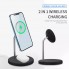Беспроводная зарядка Qi 2 в 1 VHG IN-WC-58 Wireless 15W I Док-станция для iPhone + Airpods Black