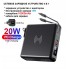 Сетевое зарядное устройство 4 в 1 VHG  KP-Super6 I УМБ 10000mAh I Беспроводная зарядка 15W Wireless Charger Black