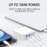 Сетевое зарядное устройство GaN 100W VHG IN-CA-290 Phone Charger Black