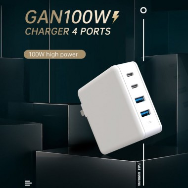 Сетевое зарядное устройство GaN 100W VHG IN-CA-290 Phone Charger Black