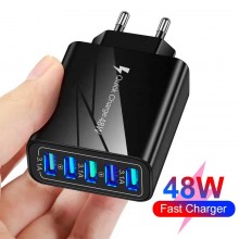 Сетевое зарядное устройство VHG A501-2 QC3.0 5USB Phone Fast Charger Black