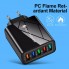 Сетевое зарядное устройство VHG A501-2 QC3.0 5USB Phone Fast Charger Black