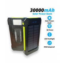 УМБ із сонячною панеллю VHG DN36 30000 mAh Wireless Solar Power Charger, Green УМБ із сонячною панеллю VHG DN36 30000 mAh Wireless Solar Power Charger, Green